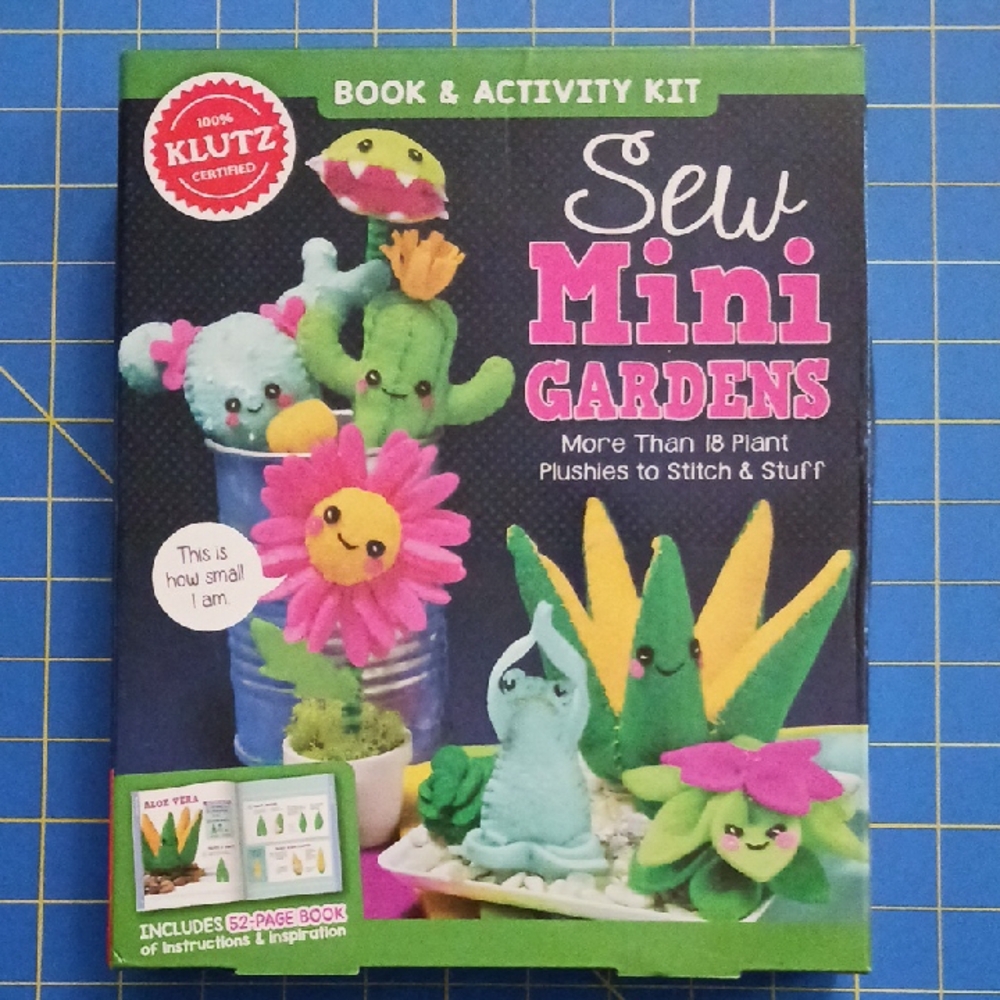 Klutz Sew Mini Gardens Book & Felt Activity Kit